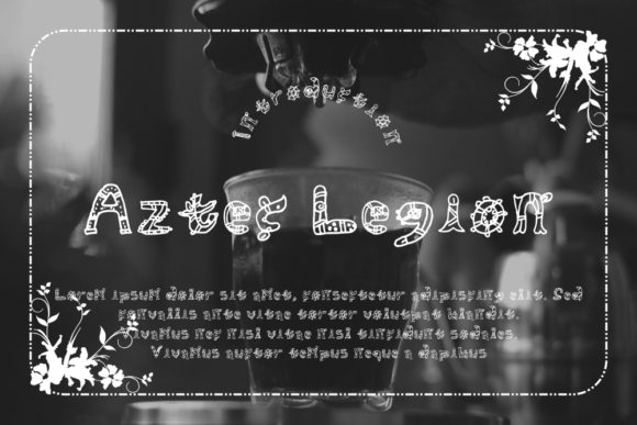 Aztec Legion: A Playful Display Font for Digital Creators