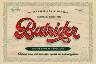 Batrider: A Display Font for Projects That Need Warmth