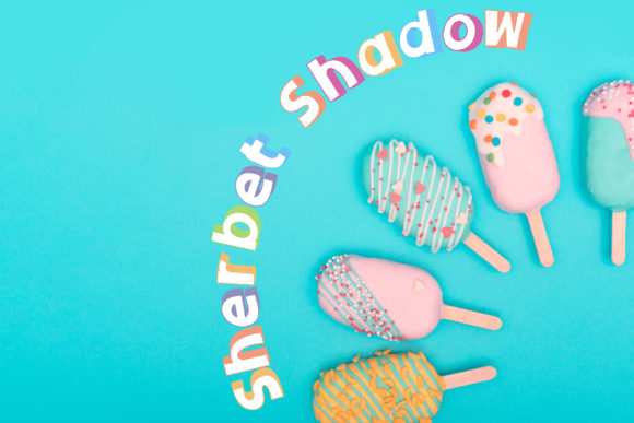 Elevate Your Crafted Products with Sherbet Shadow Duo Font