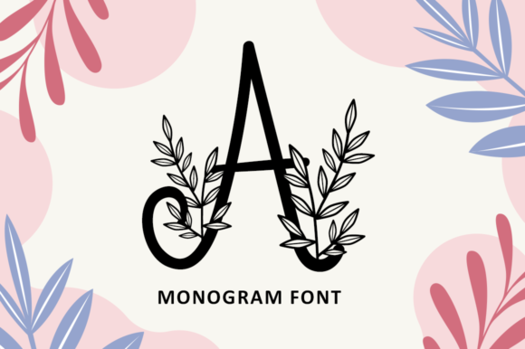 Foliage Monogram: A Display Font for Campaigns That Blossom