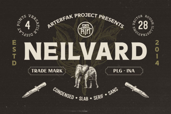 Neilvard: A Clean Display Typeface for Editorial Personality
