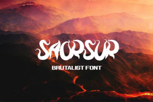 Saorsur: A Psychedelic Display Font for Small Business Branding