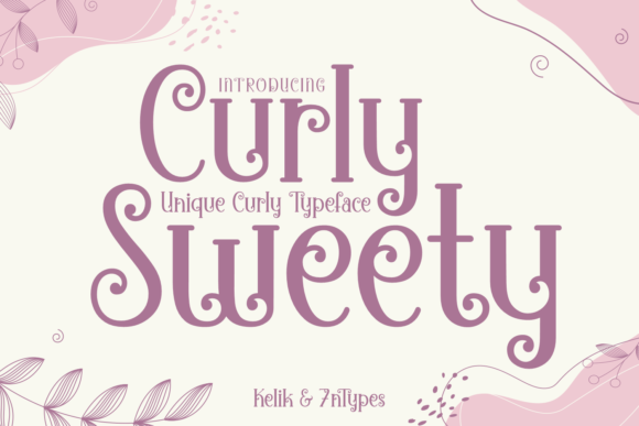 The Curly Sweety Font: Your Secret Weapon for Charming Handmade Products