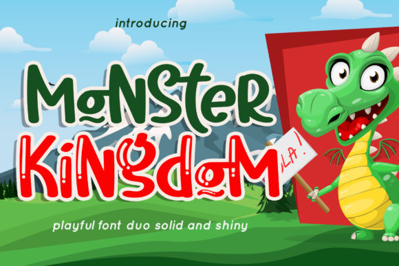 The Playful Personality of the Monster Kingdom Display Font