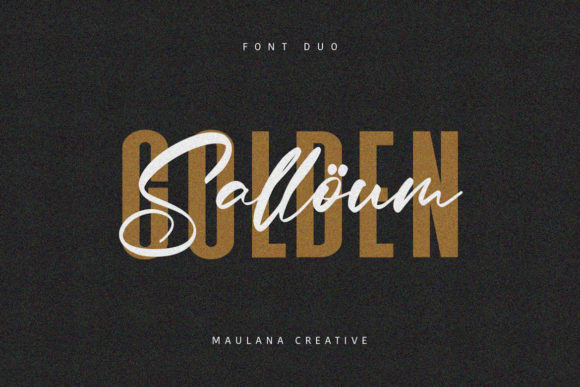 The Salloum Golden Font Duo: A Maker's Go-To Typeface